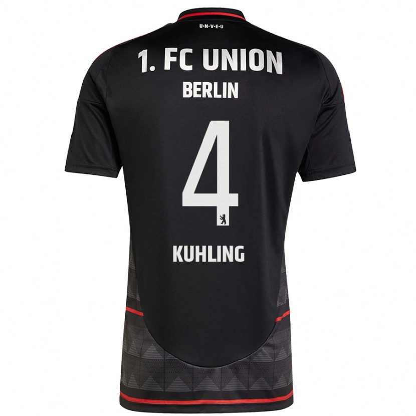 Danxen Hombre Camiseta Ole Kühling #4 Negro 2ª Equipación 2024/25 La Camisa México