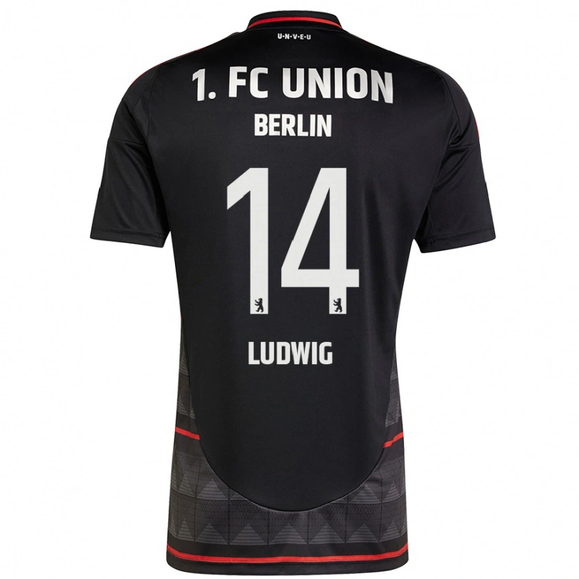 Danxen Hombre Camiseta Brandon Ludwig #14 Negro 2ª Equipación 2024/25 La Camisa México