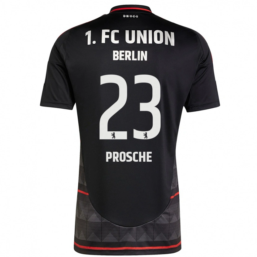 Danxen Hombre Camiseta Leon Prosche #23 Negro 2ª Equipación 2024/25 La Camisa México