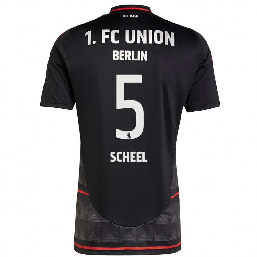 Danxen Hombre Camiseta Luca Scheel #5 Negro 2ª Equipación 2024/25 La Camisa México