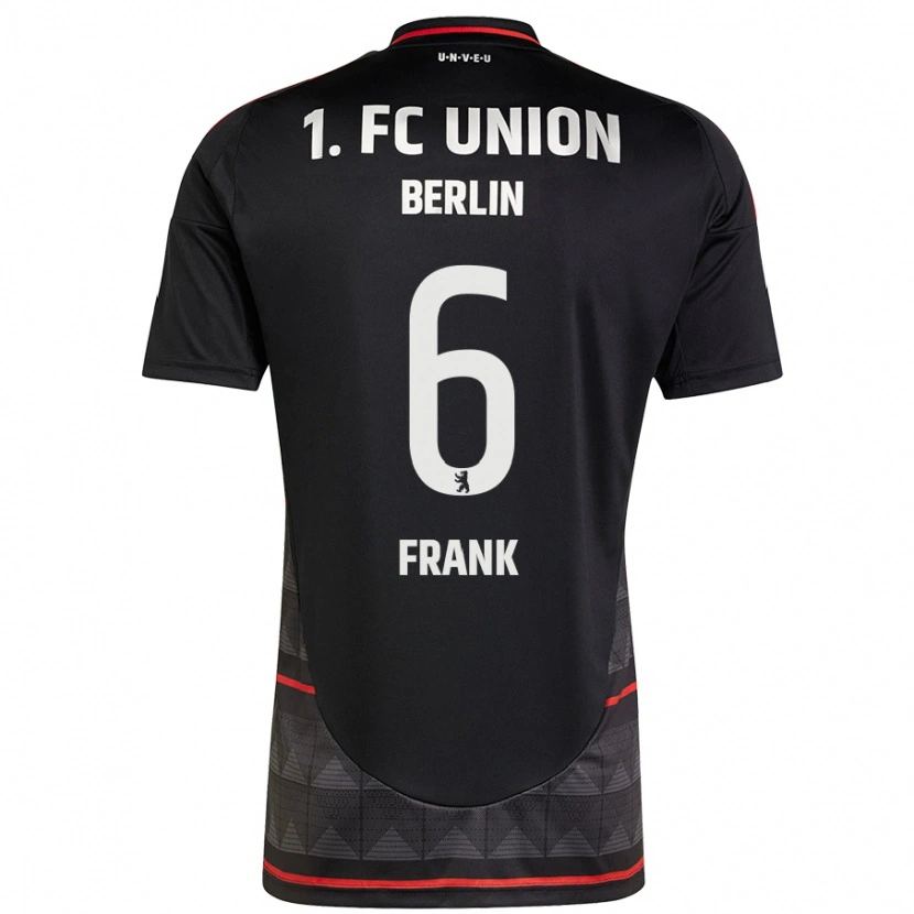 Danxen Hombre Camiseta Celine Frank #6 Negro 2ª Equipación 2024/25 La Camisa México