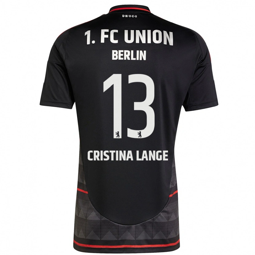 Danxen Hombre Camiseta Maria Cristina Lange #13 Negro 2ª Equipación 2024/25 La Camisa México