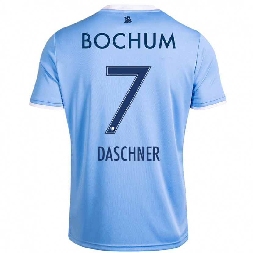 Danxen Hombre Camiseta Lukas Daschner #7 Azul Cielo 2ª Equipación 2024/25 La Camisa México