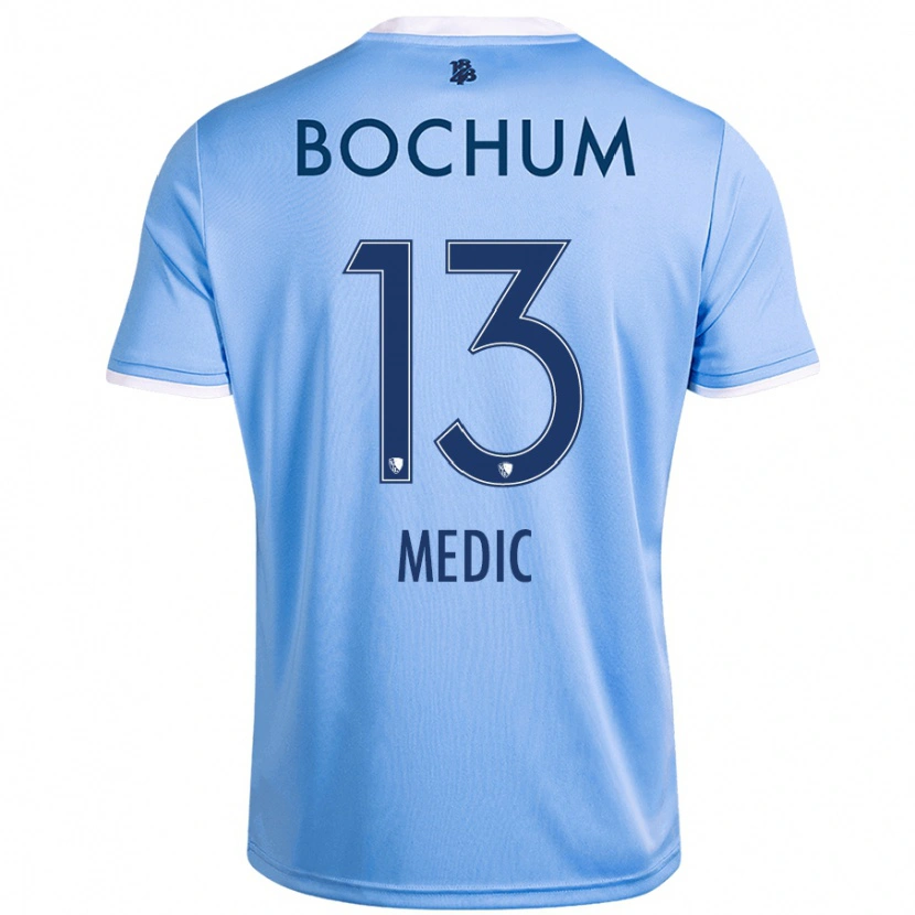 Danxen Hombre Camiseta Jakov Medic #13 Azul Cielo 2ª Equipación 2024/25 La Camisa México