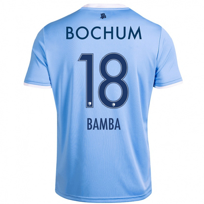 Danxen Hombre Camiseta Samuel Bamba #18 Azul Cielo 2ª Equipación 2024/25 La Camisa México