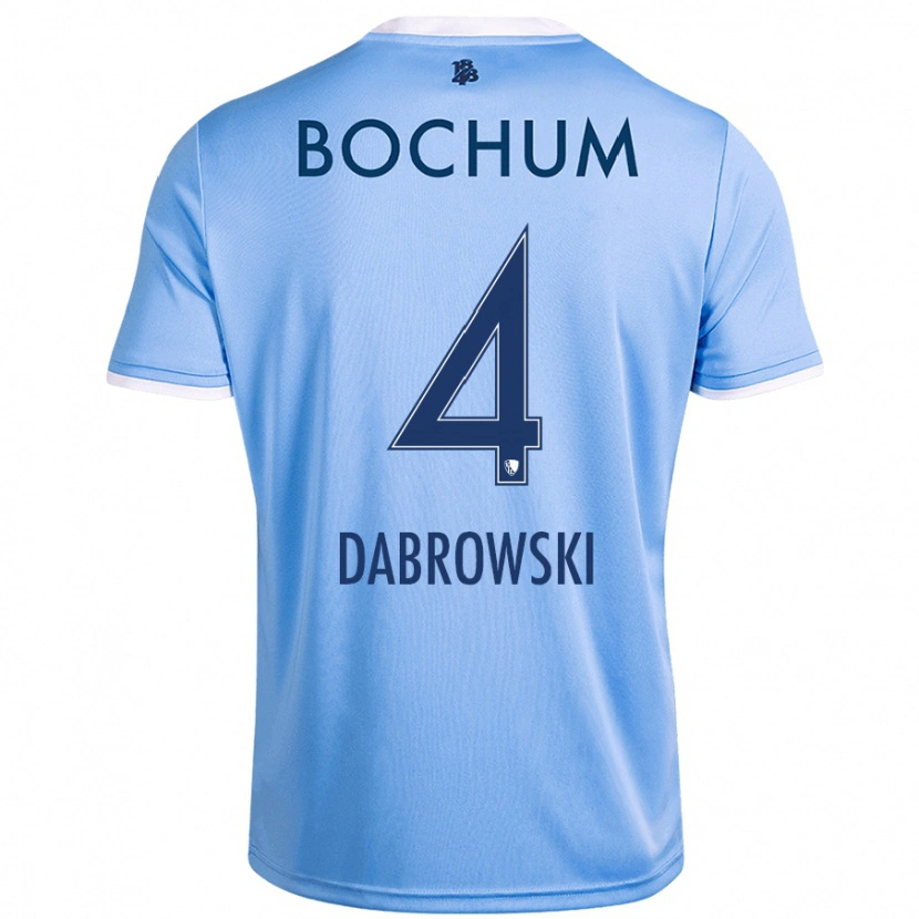 Danxen Hombre Camiseta Luc Dabrowski #4 Azul Cielo 2ª Equipación 2024/25 La Camisa México