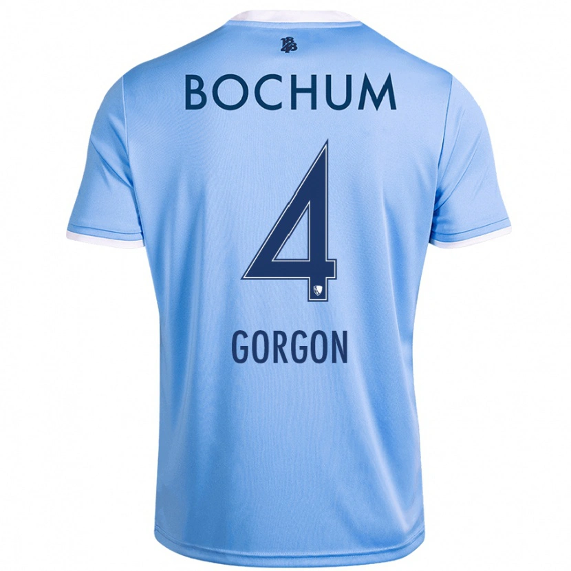 Danxen Hombre Camiseta Felix Gorgon #4 Azul Cielo 2ª Equipación 2024/25 La Camisa México
