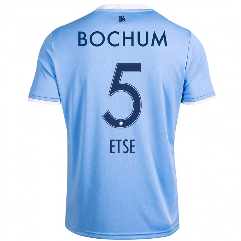 Danxen Hombre Camiseta Julian Etse #5 Azul Cielo 2ª Equipación 2024/25 La Camisa México