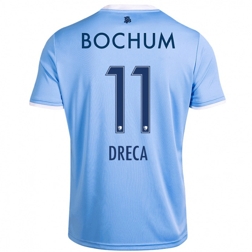 Danxen Hombre Camiseta Benjamin Dreca #11 Azul Cielo 2ª Equipación 2024/25 La Camisa México