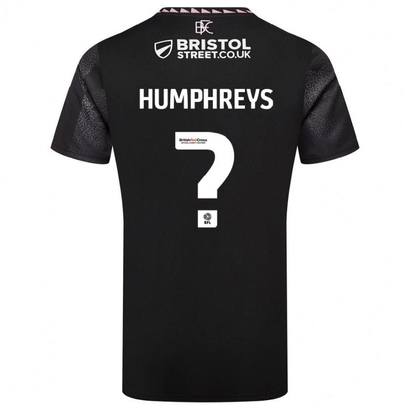 Danxen Hombre Camiseta Bashir Humphreys #0 Negro 2ª Equipación 2024/25 La Camisa México