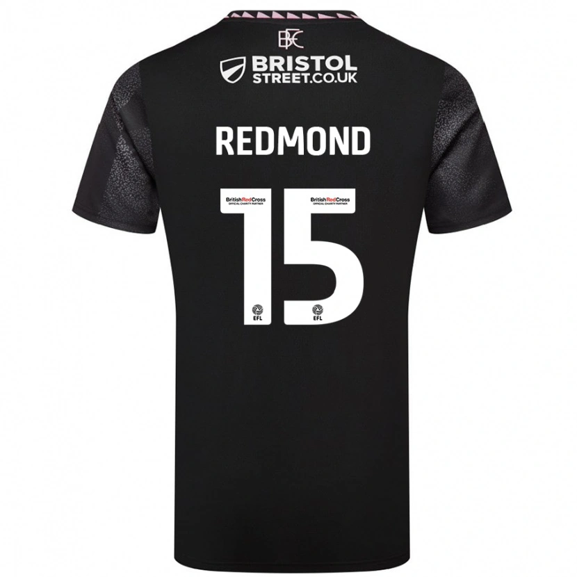 Danxen Hombre Camiseta Nathan Redmond #15 Negro 2ª Equipación 2024/25 La Camisa México