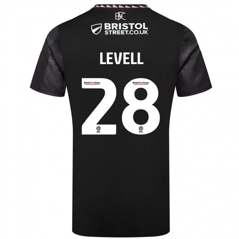 Danxen Hombre Camiseta Kirstie Levell #28 Negro 2ª Equipación 2024/25 La Camisa México