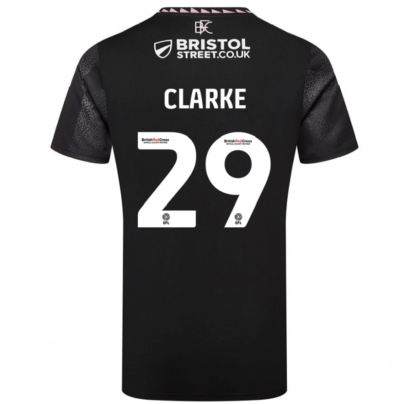 Danxen Hombre Camiseta Abby Clarke #29 Negro 2ª Equipación 2024/25 La Camisa México