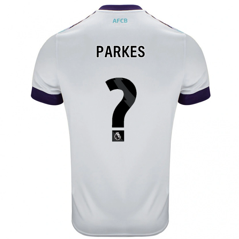 Danxen Hombre Camiseta Sonny Parkes #0 Blanco Verde Púrpura 2ª Equipación 2024/25 La Camisa México