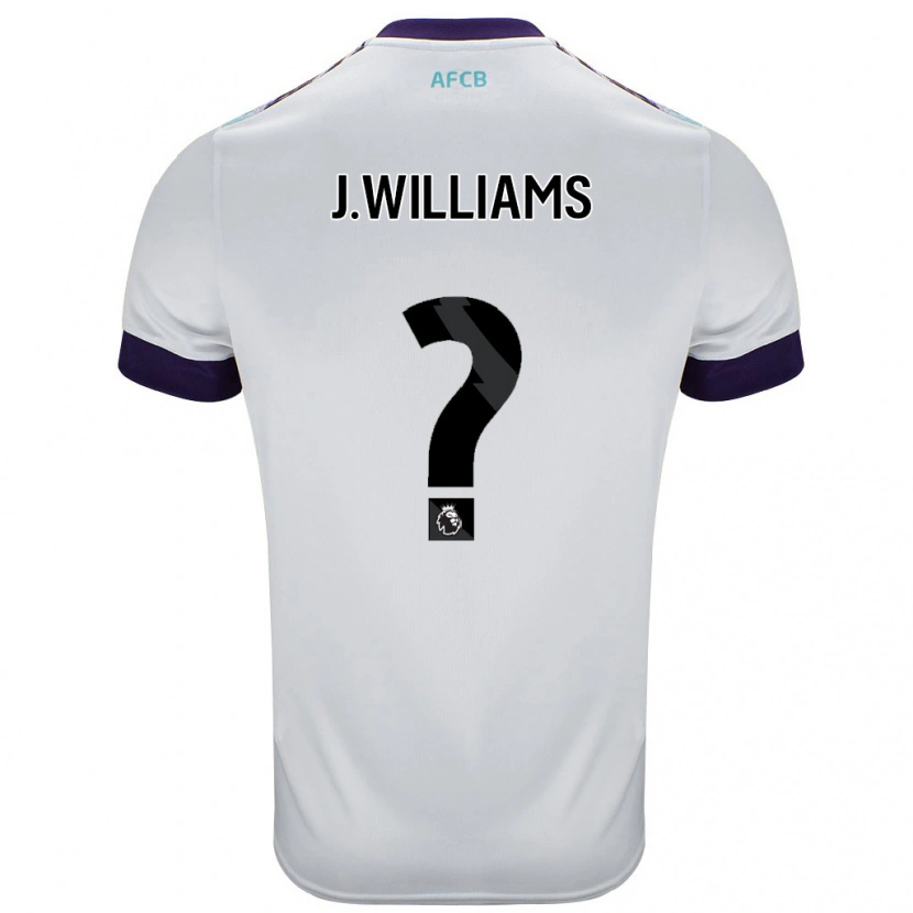 Danxen Hombre Camiseta Jay Williams #0 Blanco Verde Púrpura 2ª Equipación 2024/25 La Camisa México