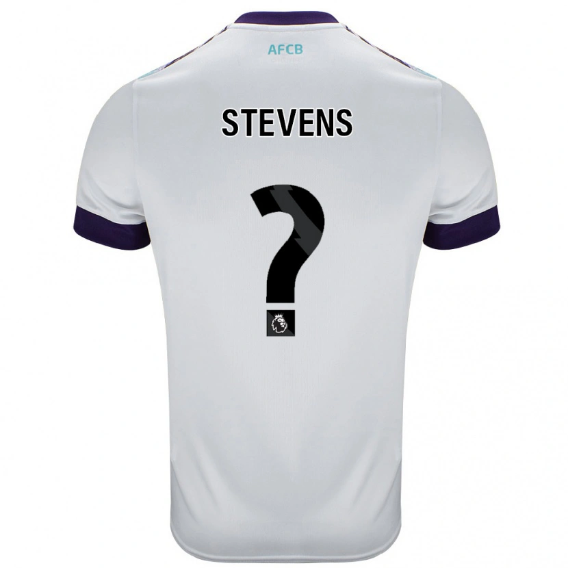 Danxen Hombre Camiseta Charlie Stevens #0 Blanco Verde Púrpura 2ª Equipación 2024/25 La Camisa México