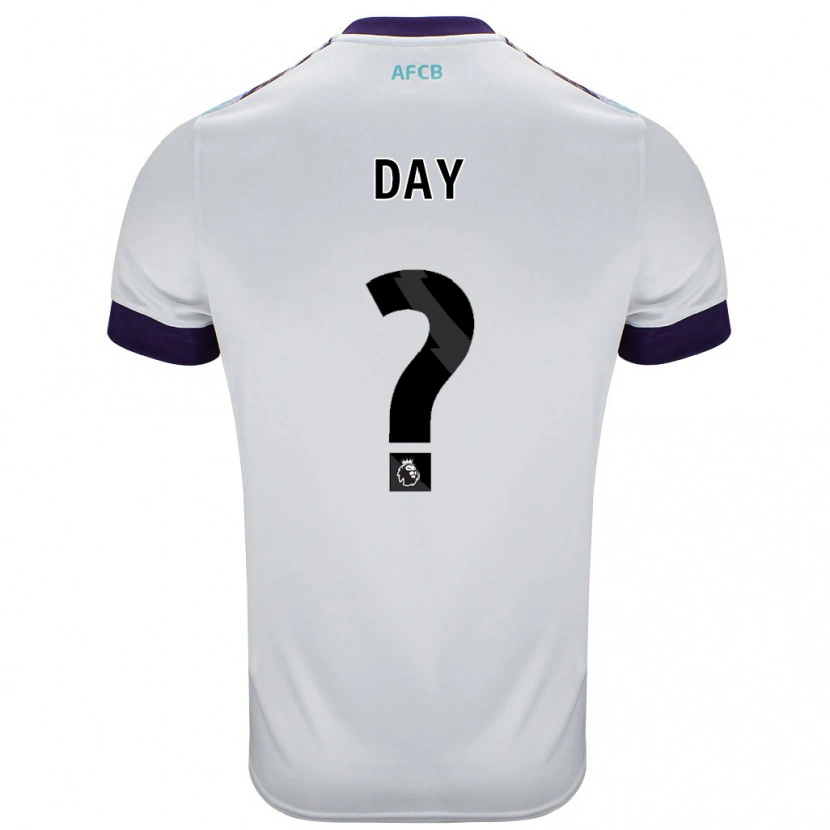 Danxen Hombre Camiseta Jonny Day #0 Blanco Verde Púrpura 2ª Equipación 2024/25 La Camisa México
