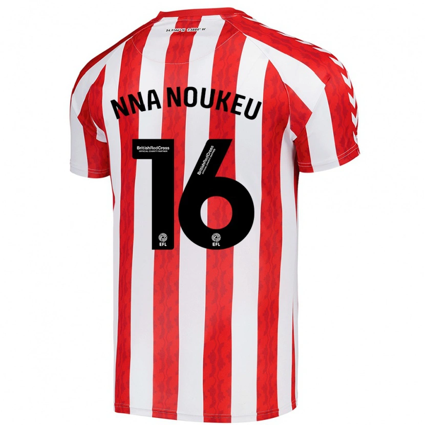 Danxen Mujer Camiseta Blondy Nna Noukeu #16 Rojo Blanco 1ª Equipación 2024/25 La Camisa México