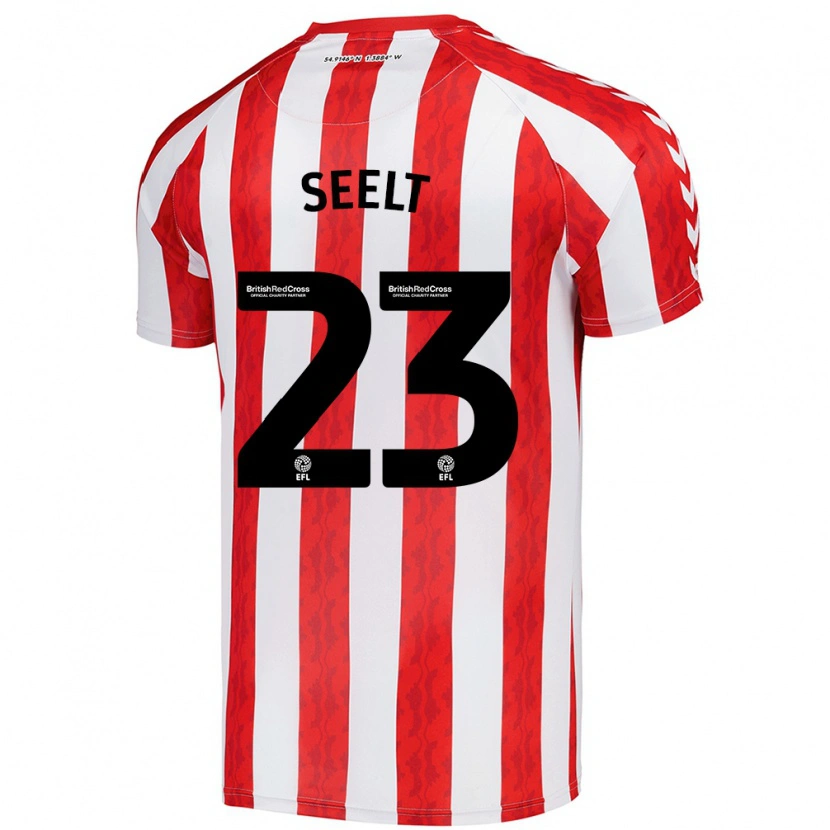 Danxen Mujer Camiseta Jenson Seelt #23 Rojo Blanco 1ª Equipación 2024/25 La Camisa México