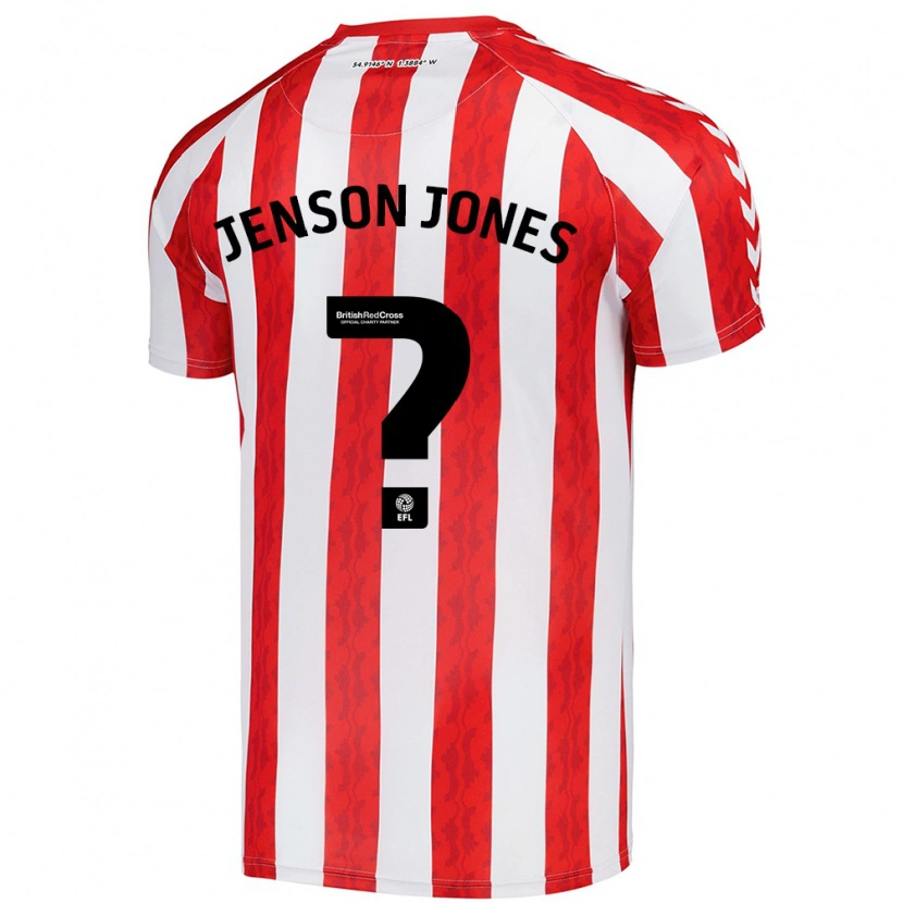 Danxen Mujer Camiseta Jenson Jones #0 Rojo Blanco 1ª Equipación 2024/25 La Camisa México