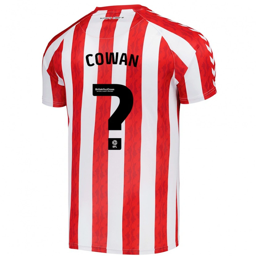 Danxen Mujer Camiseta Joe Cowan #0 Rojo Blanco 1ª Equipación 2024/25 La Camisa México