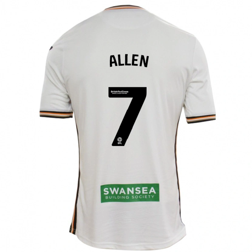 Danxen Mujer Camiseta Joe Allen #7 Blanco 1ª Equipación 2024/25 La Camisa México