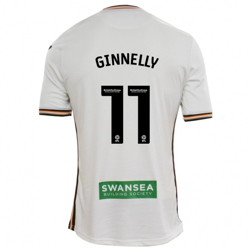 Danxen Mujer Camiseta Josh Ginnelly #11 Blanco 1ª Equipación 2024/25 La Camisa México