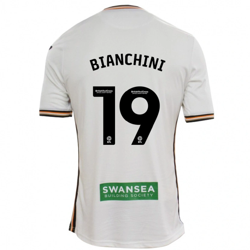 Danxen Mujer Camiseta Florian Bianchini #19 Blanco 1ª Equipación 2024/25 La Camisa México
