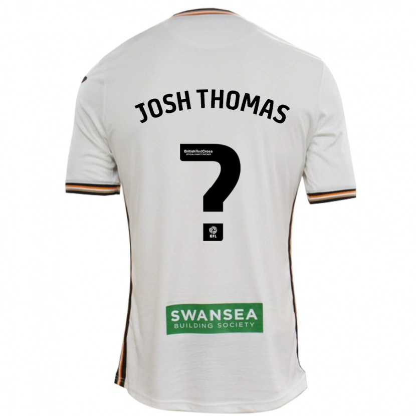 Danxen Mujer Camiseta Josh Thomas #0 Blanco 1ª Equipación 2024/25 La Camisa México