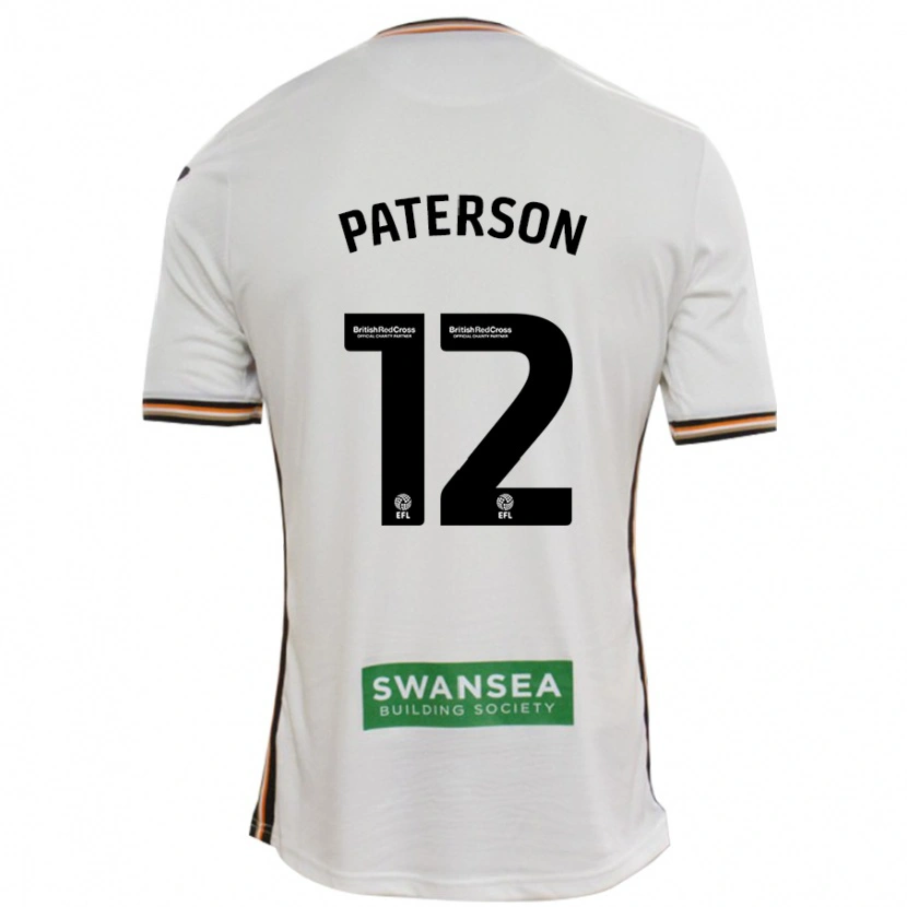 Danxen Mujer Camiseta Jamie Paterson #12 Blanco 1ª Equipación 2024/25 La Camisa México