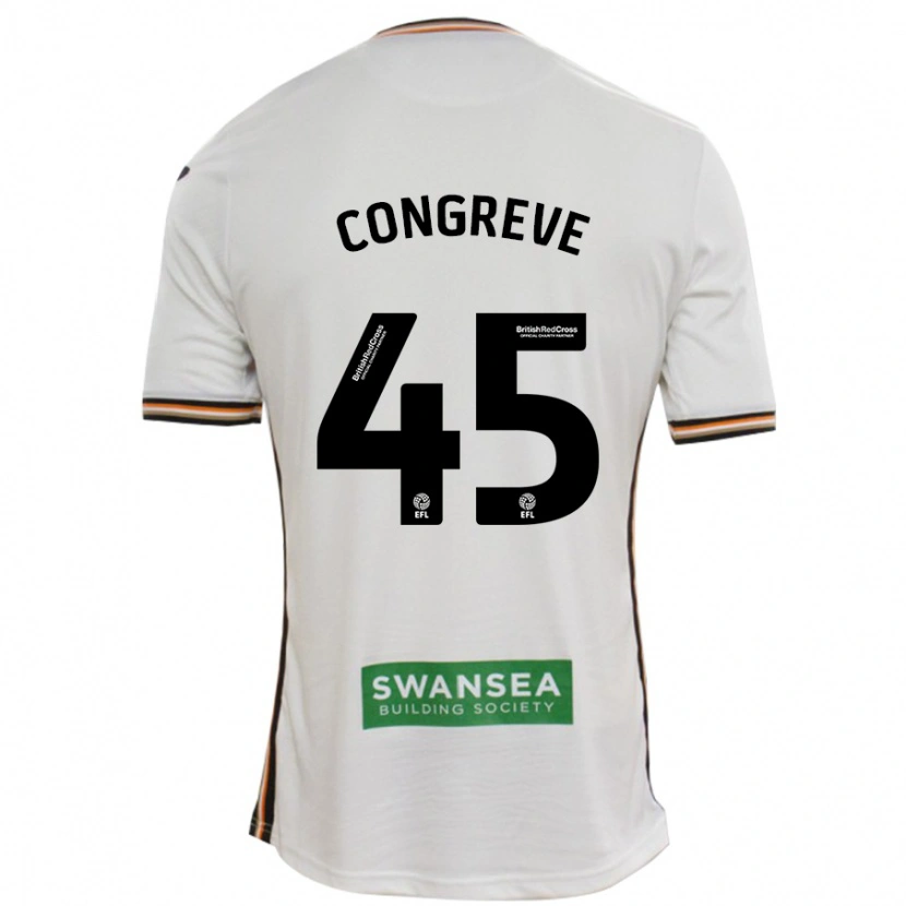Danxen Mujer Camiseta Cameron Congreve #45 Blanco 1ª Equipación 2024/25 La Camisa México
