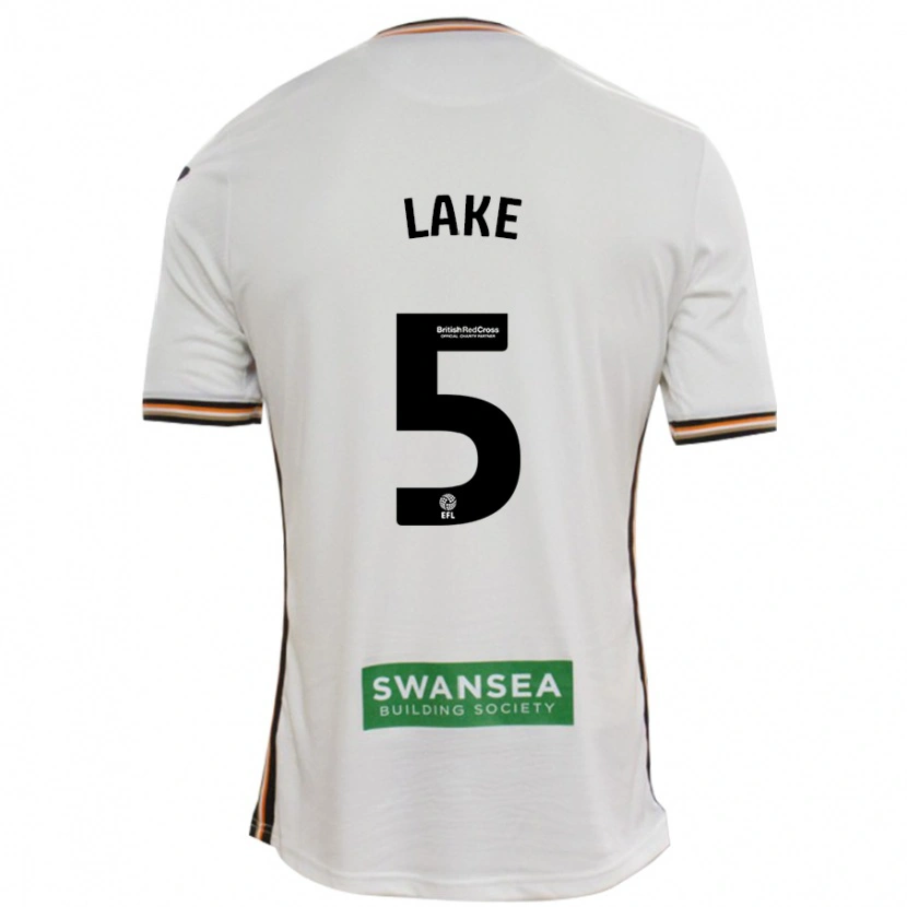 Danxen Mujer Camiseta Ellie Lake #5 Blanco 1ª Equipación 2024/25 La Camisa México