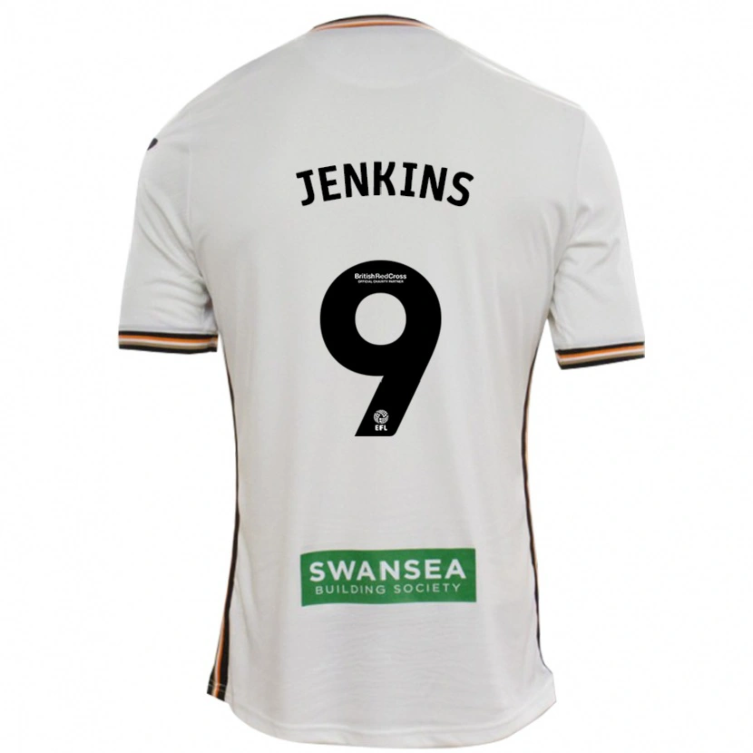 Danxen Mujer Camiseta Nieve Jenkins #9 Blanco 1ª Equipación 2024/25 La Camisa México