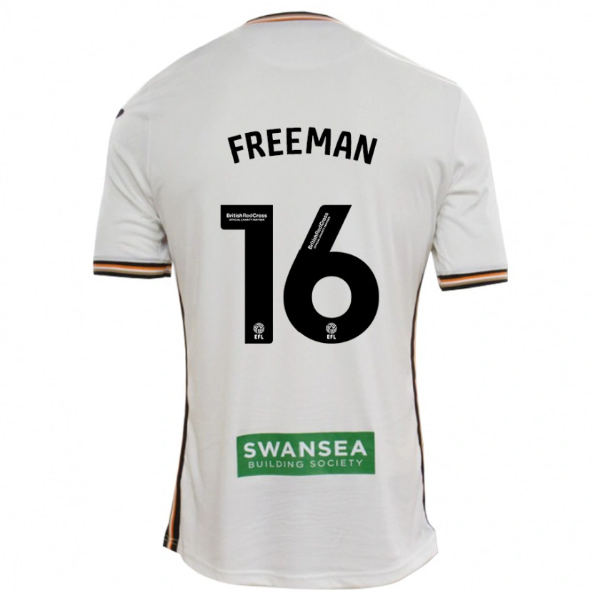 Danxen Mujer Camiseta Emily Freeman #16 Blanco 1ª Equipación 2024/25 La Camisa México
