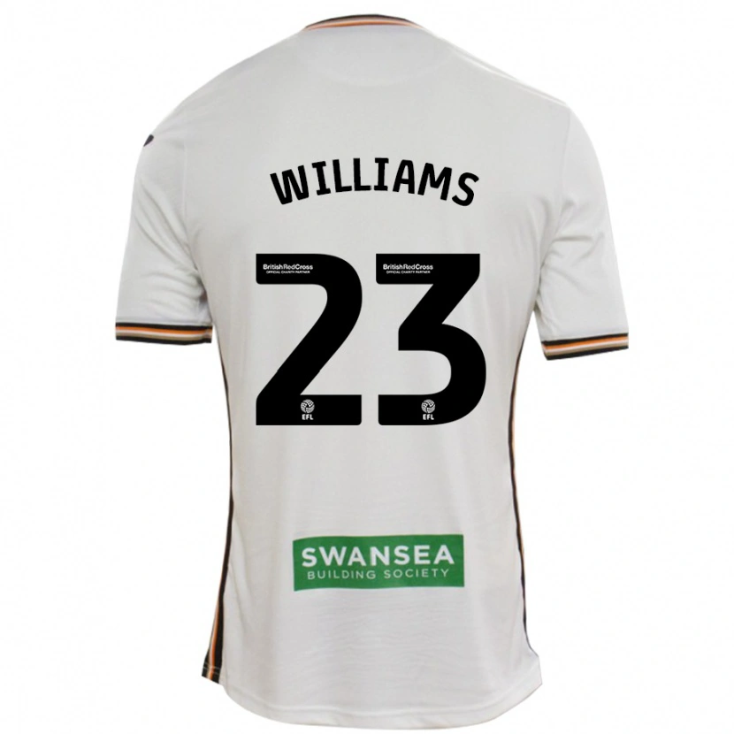 Danxen Mujer Camiseta Jessica Williams #23 Blanco 1ª Equipación 2024/25 La Camisa México