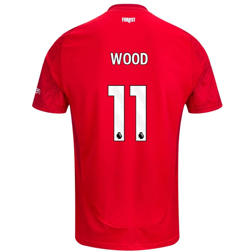 Danxen Mujer Camiseta Chris Wood #11 Rojo Blanco 1ª Equipación 2024/25 La Camisa México