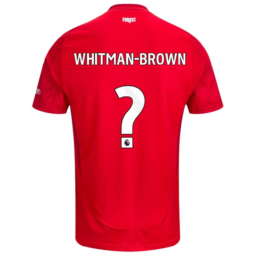 Danxen Mujer Camiseta Chae Whitman-Brown #0 Rojo Blanco 1ª Equipación 2024/25 La Camisa México