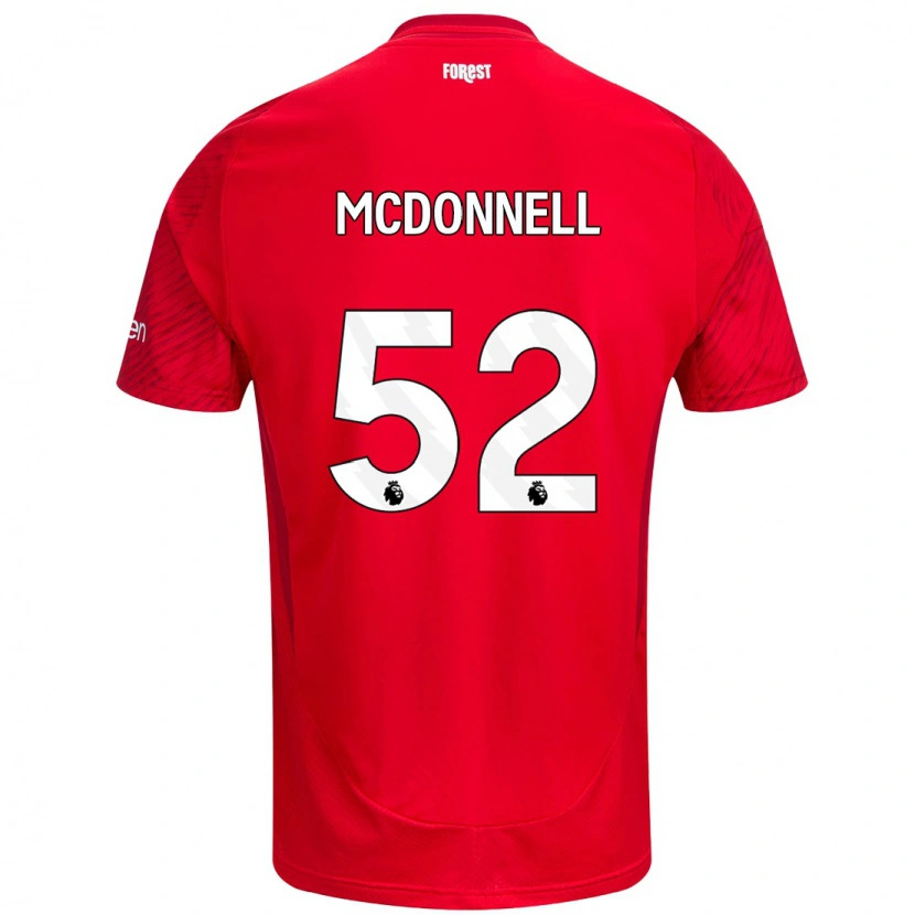 Danxen Mujer Camiseta Jamie Mcdonnell #52 Rojo Blanco 1ª Equipación 2024/25 La Camisa México