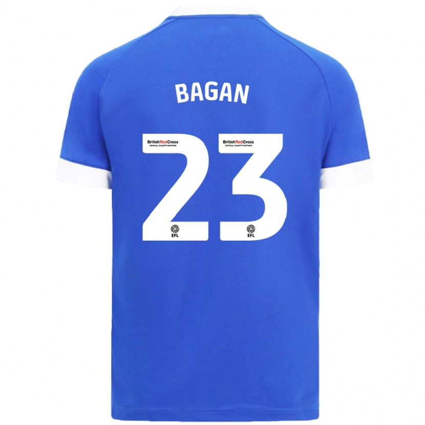 Danxen Mujer Camiseta Joel Bagan #23 Azul Cielo 1ª Equipación 2024/25 La Camisa México