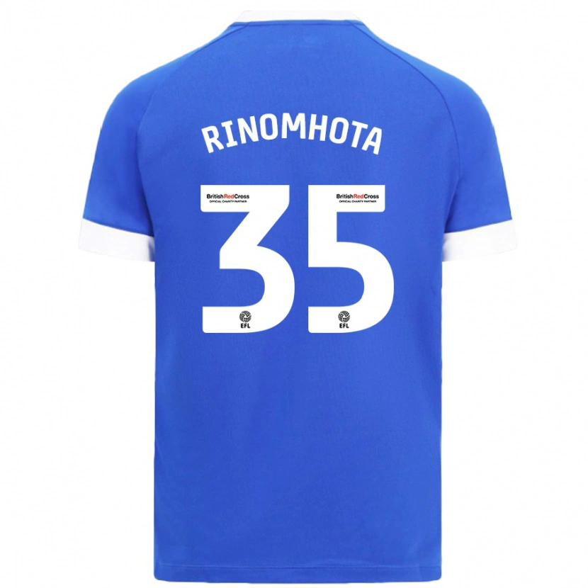 Danxen Mujer Camiseta Andy Rinomhota #35 Azul Cielo 1ª Equipación 2024/25 La Camisa México