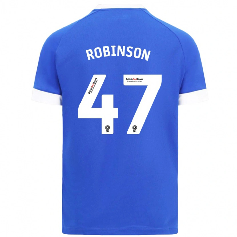 Danxen Mujer Camiseta Callum Robinson #47 Azul Cielo 1ª Equipación 2024/25 La Camisa México