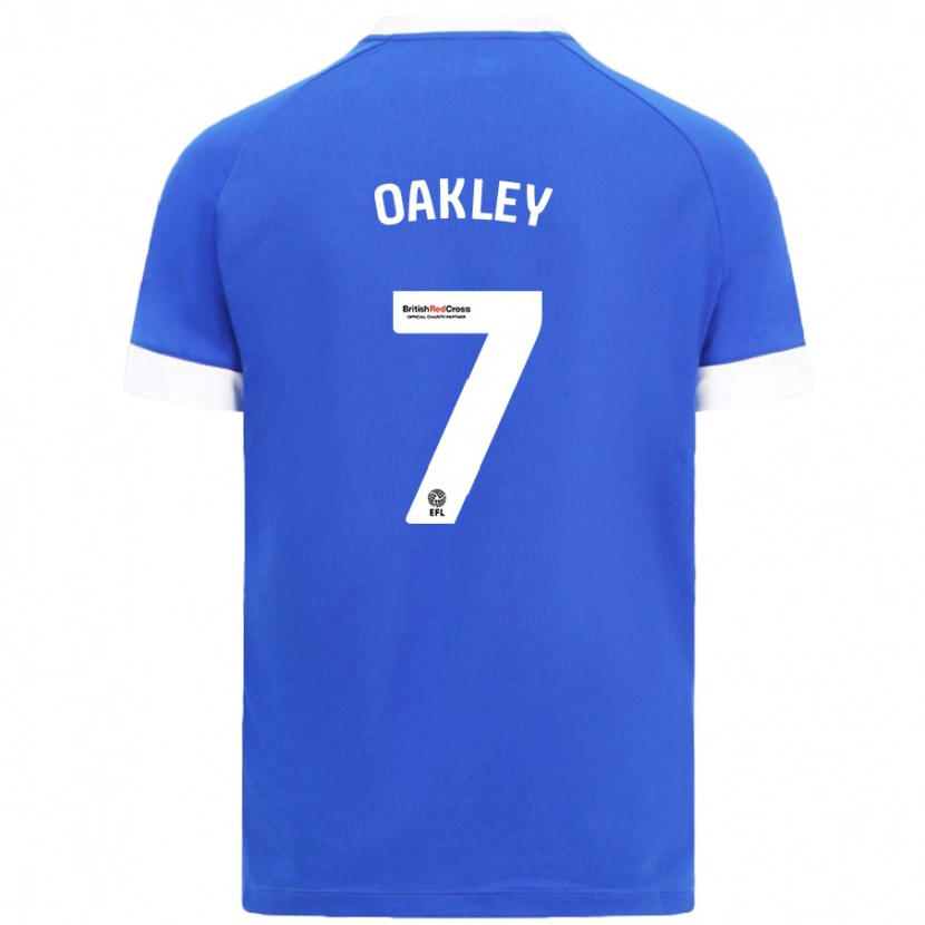 Danxen Mujer Camiseta Rhianne Oakley #7 Azul Cielo 1ª Equipación 2024/25 La Camisa México