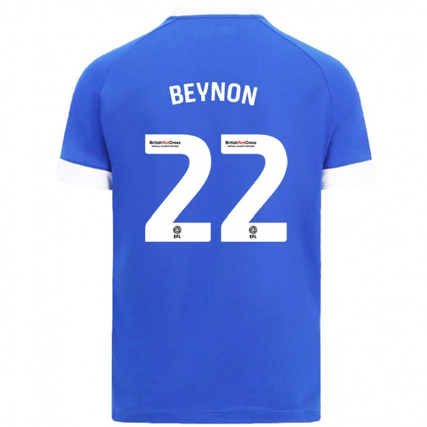 Danxen Mujer Camiseta Emma Beynon #22 Azul Cielo 1ª Equipación 2024/25 La Camisa México