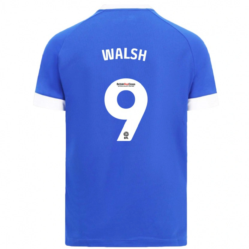 Danxen Mujer Camiseta Catherine Walsh #9 Azul Cielo 1ª Equipación 2024/25 La Camisa México