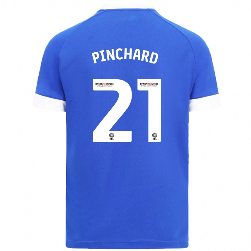 Danxen Mujer Camiseta Cerys Pinchard #21 Azul Cielo 1ª Equipación 2024/25 La Camisa México