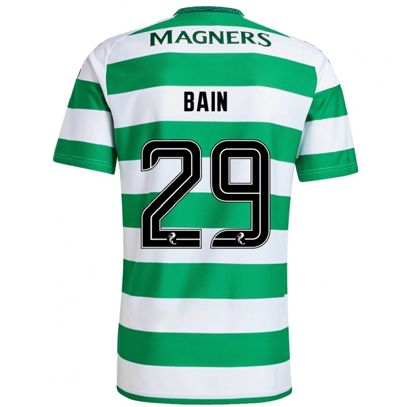 Danxen Mujer Camiseta Scott Bain #29 Verde Blanco 1ª Equipación 2024/25 La Camisa México