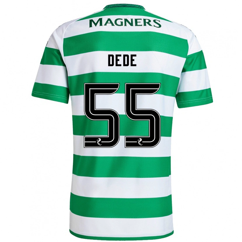 Danxen Mujer Camiseta Josh Dede #55 Verde Blanco 1ª Equipación 2024/25 La Camisa México