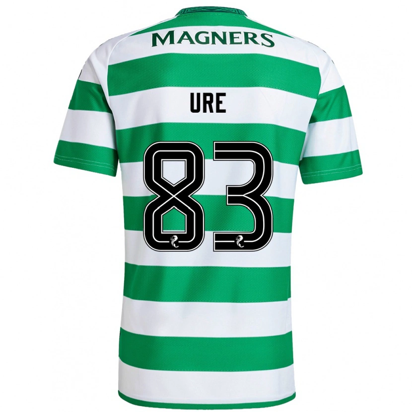 Danxen Mujer Camiseta Kyle Ure #83 Verde Blanco 1ª Equipación 2024/25 La Camisa México