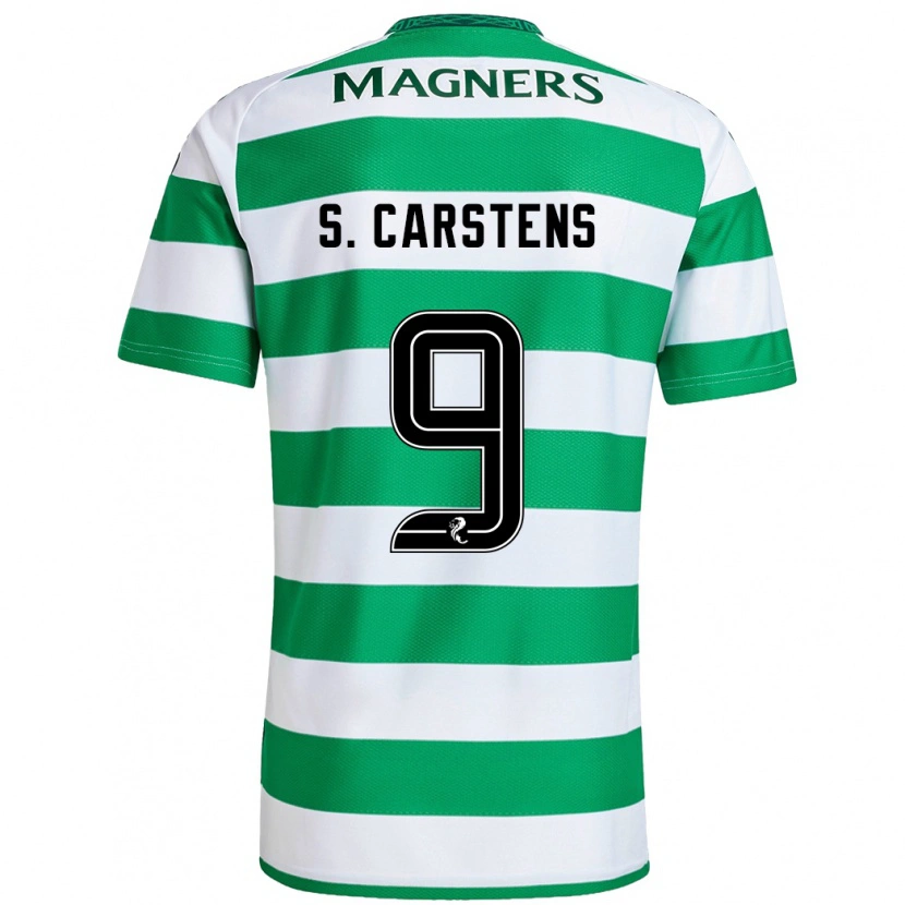 Danxen Mujer Camiseta Signe Carstens #9 Verde Blanco 1ª Equipación 2024/25 La Camisa México
