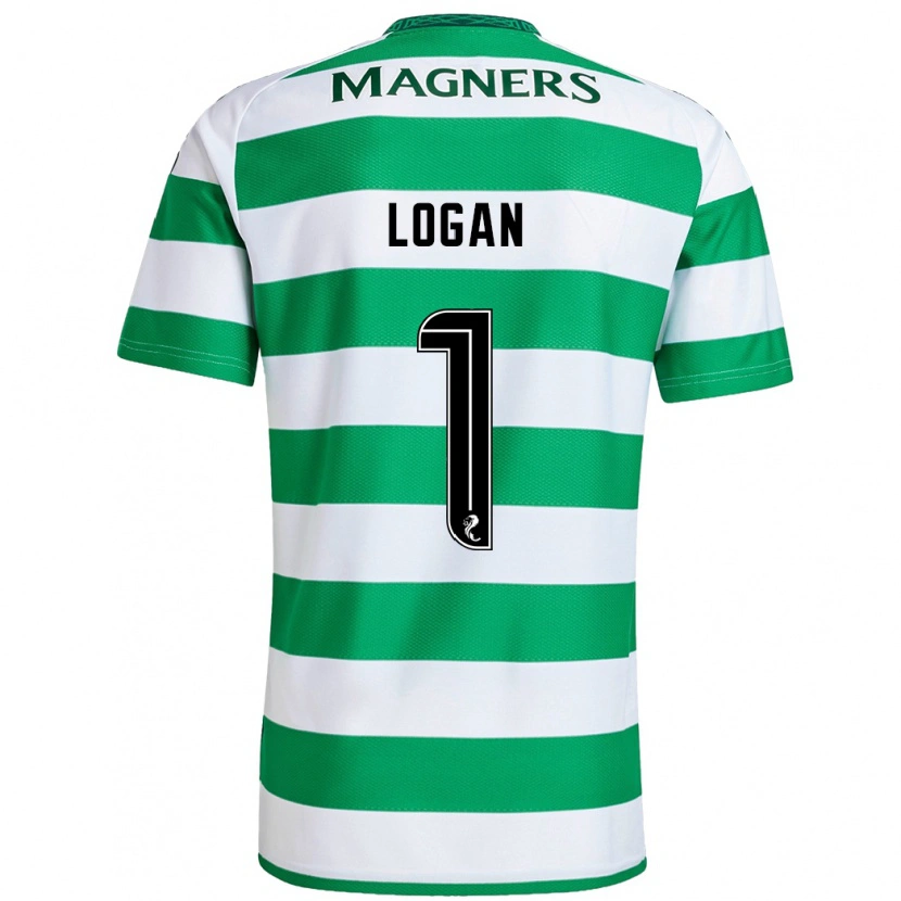 Danxen Mujer Camiseta Chloe Logan #1 Verde Blanco 1ª Equipación 2024/25 La Camisa México